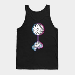 Astronaut Hanging by the Moon Tank Top